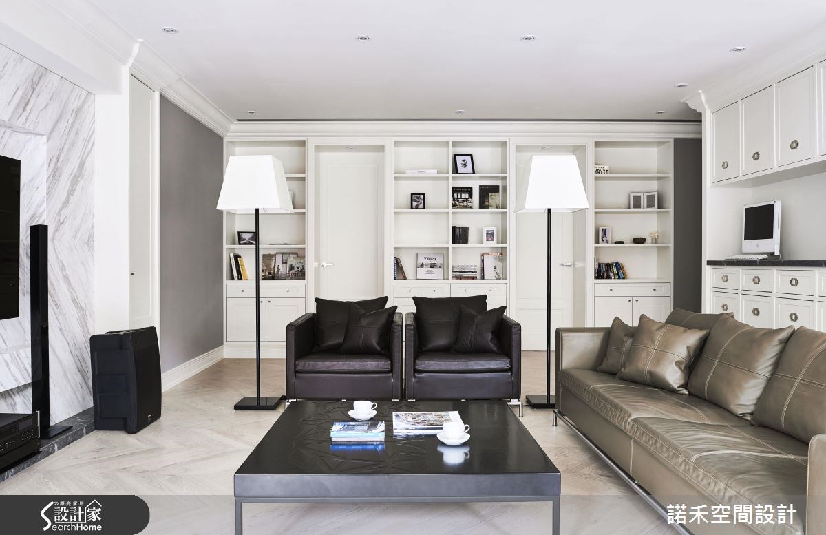 50坪新成屋(5年以下)＿美式風客廳案例圖片＿諾禾空間設計 上碩室內裝修＿諾禾_17.富邦明園之1