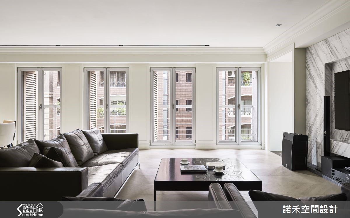 50坪新成屋(5年以下)＿美式風客廳案例圖片＿諾禾空間設計 上碩室內裝修＿諾禾_17.富邦明園之4