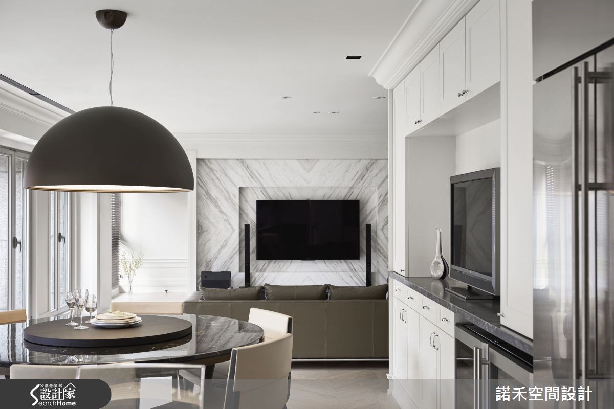 50坪新成屋(5年以下)＿美式風客廳餐廳案例圖片＿諾禾空間設計 上碩室內裝修＿諾禾_17.富邦明園之14