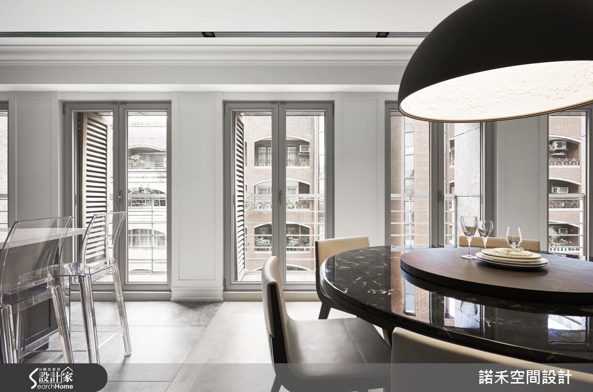 50坪新成屋(5年以下)＿美式風餐廳廚房案例圖片＿諾禾空間設計 上碩室內裝修＿諾禾_17.富邦明園之15