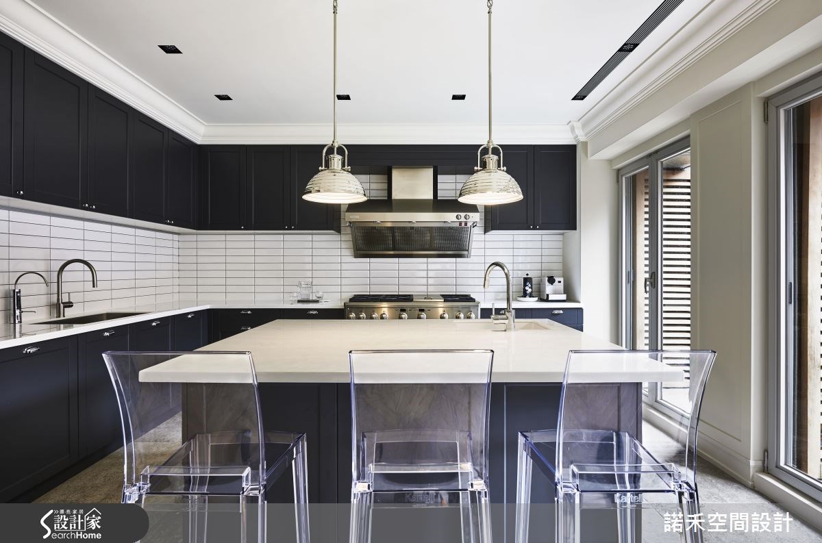 50坪新成屋(5年以下)＿美式風廚房案例圖片＿諾禾空間設計 上碩室內裝修＿諾禾_17.富邦明園之18