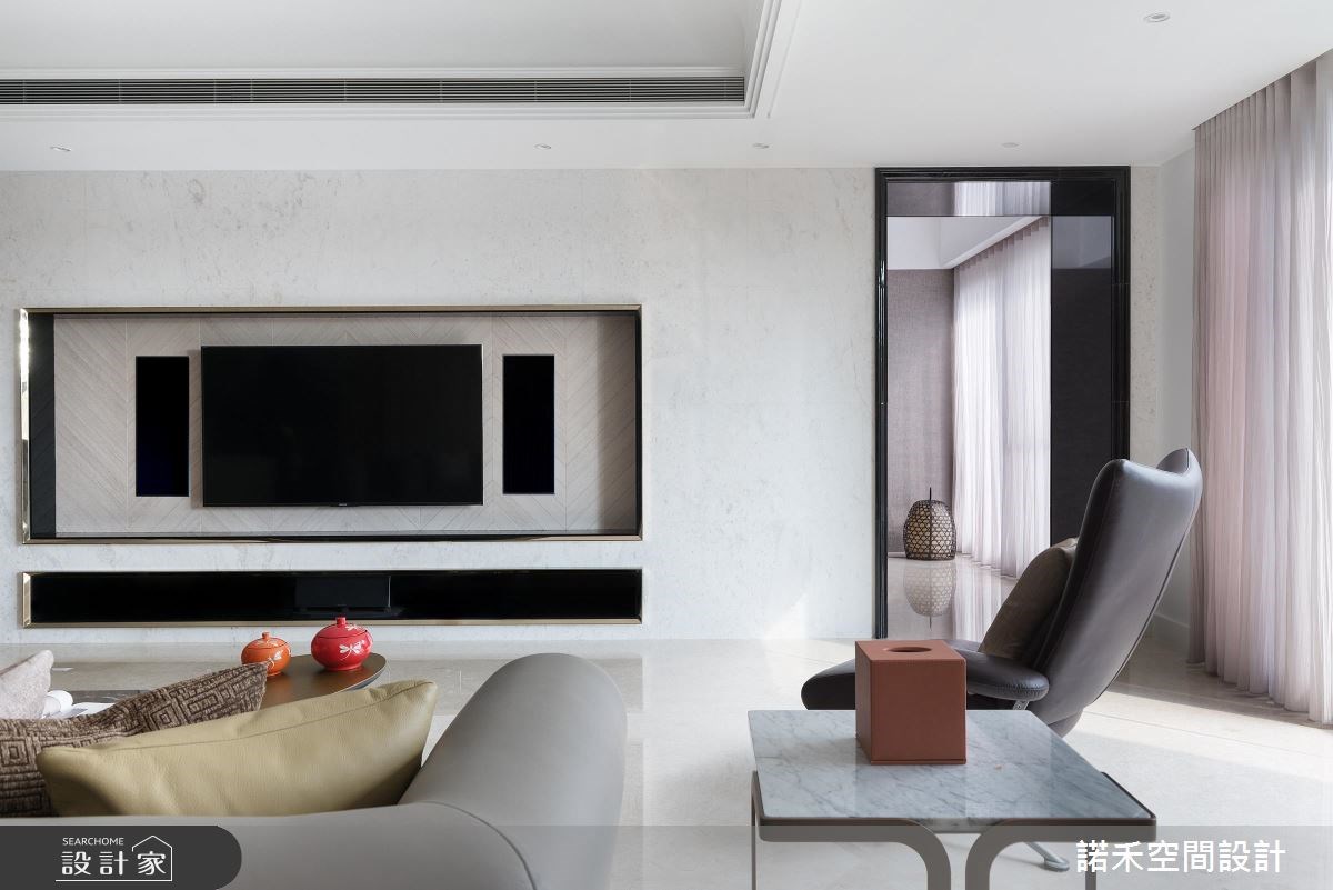 100坪新成屋(5年以下)＿混搭風客廳案例圖片＿諾禾空間設計 上碩室內裝修＿諾禾_24之3