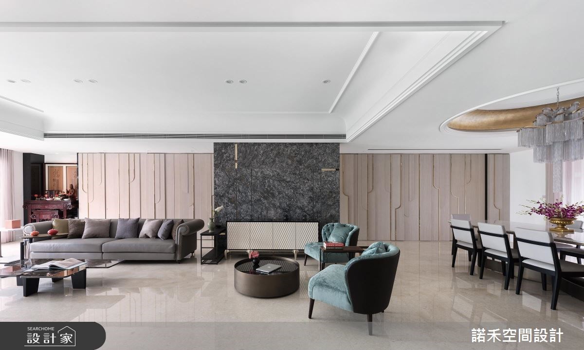 100坪新成屋(5年以下)＿混搭風客廳餐廳佛堂案例圖片＿諾禾空間設計 上碩室內裝修＿諾禾_24之4