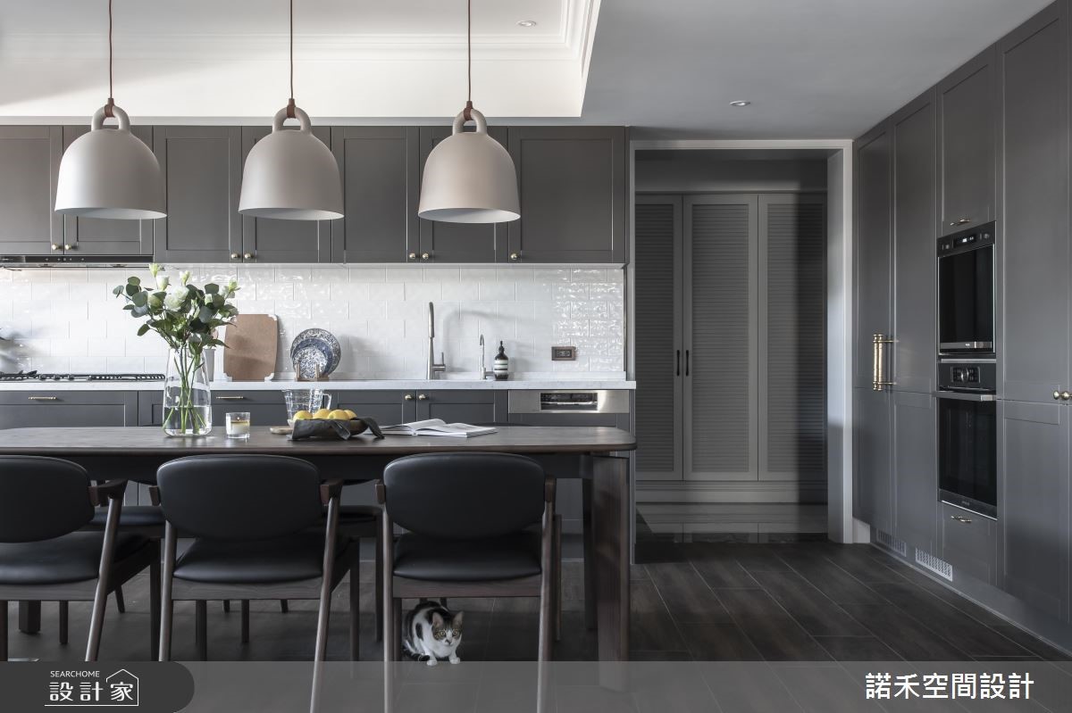 40坪老屋(16~30年)＿美式風餐廳廚房案例圖片＿諾禾空間設計 上碩室內裝修＿諾禾_30.存在的意義之6