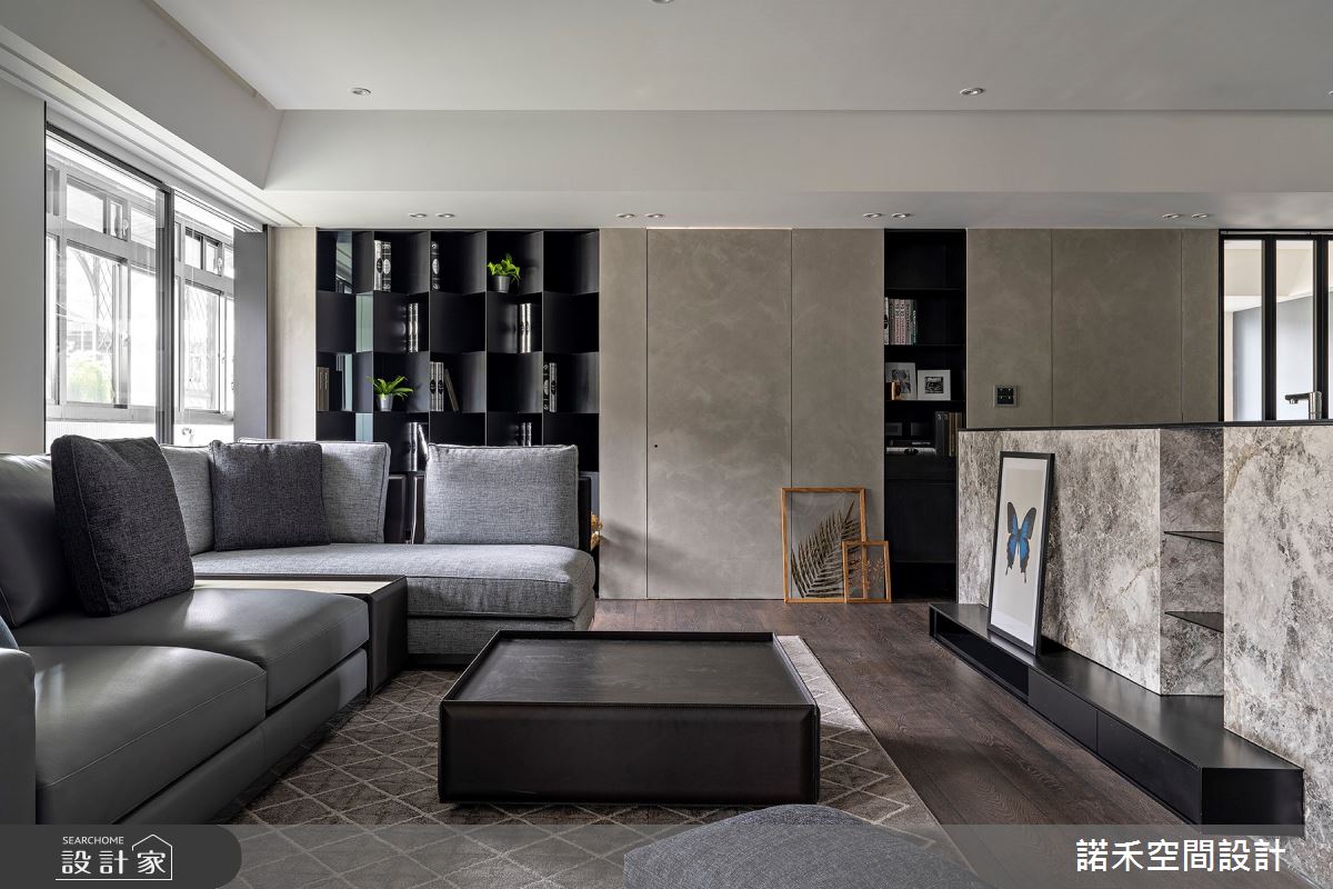 40坪老屋(16~30年)＿現代風客廳案例圖片＿諾禾空間設計 上碩室內裝修＿諾禾_38.一縷濃墨之6