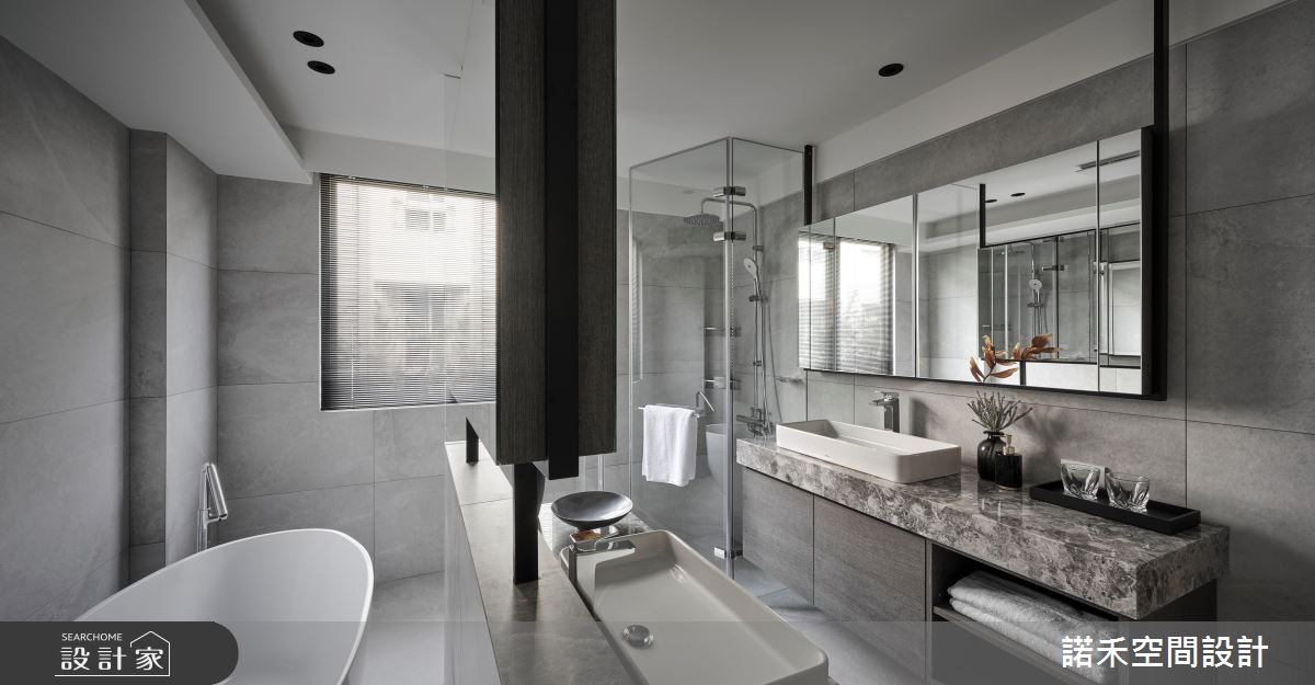 60坪中古屋(5~15年)＿現代風浴室案例圖片＿諾禾空間設計 上碩室內裝修＿諾禾_41.G&A House之18