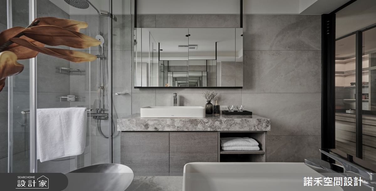 60坪中古屋(5~15年)＿現代風浴室案例圖片＿諾禾空間設計 上碩室內裝修＿諾禾_41.G&A House之19