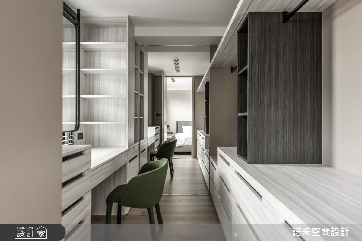 34坪中古屋(5~15年)＿現代風更衣間案例圖片＿諾禾空間設計 上碩室內裝修＿諾禾_43.春遊曲之15