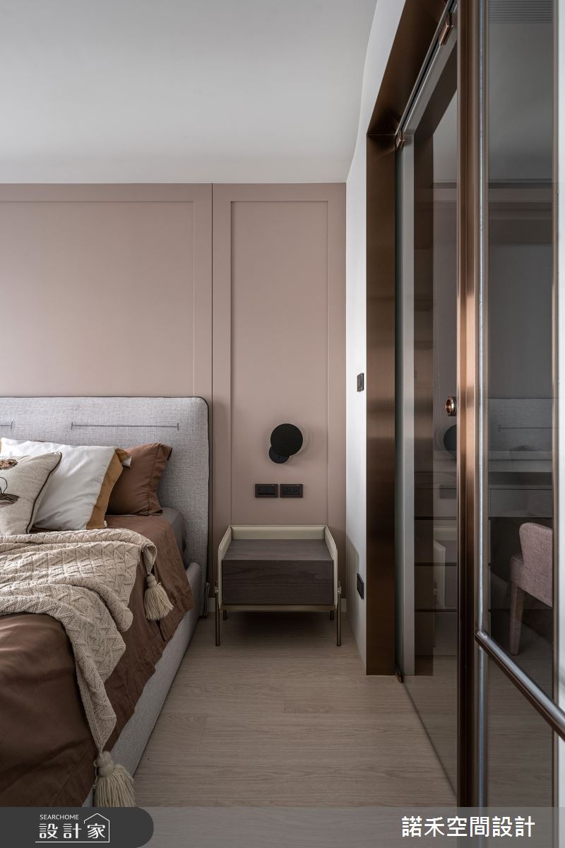15坪新成屋(5年以下)＿現代風臥室案例圖片＿諾禾空間設計 上碩室內裝修＿諾禾_53.Champagne house之6