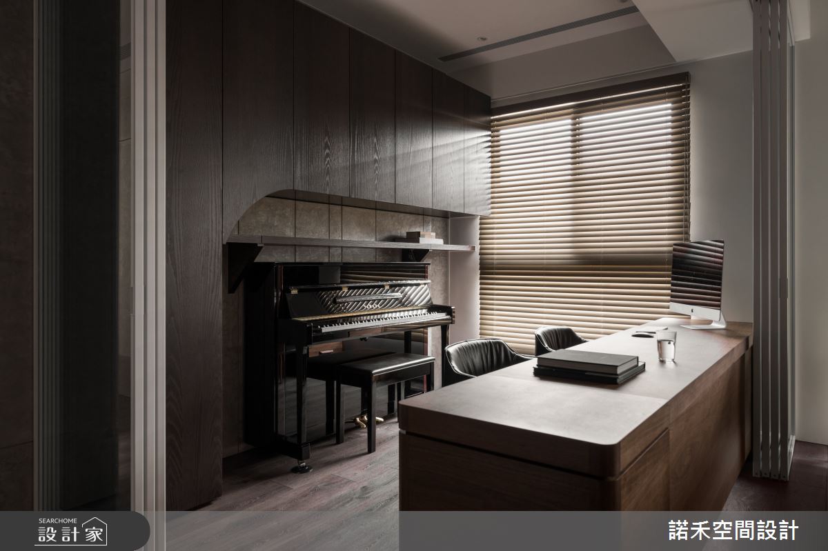 35坪新成屋(5年以下)＿現代風書房案例圖片＿諾禾空間設計 上碩室內裝修＿諾禾_54.沐木之13