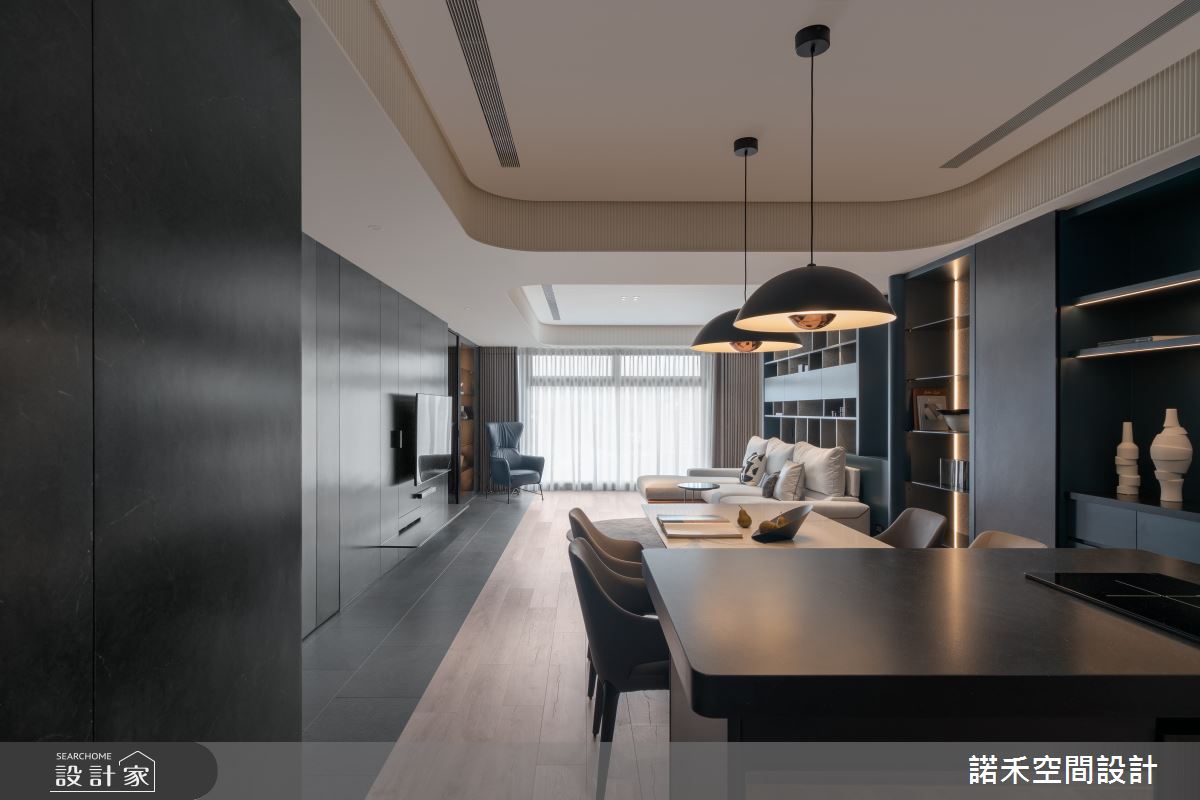 40坪毛胚屋＿現代風客廳餐廳案例圖片＿諾禾空間設計 上碩室內裝修＿諾禾_57.粹石之3