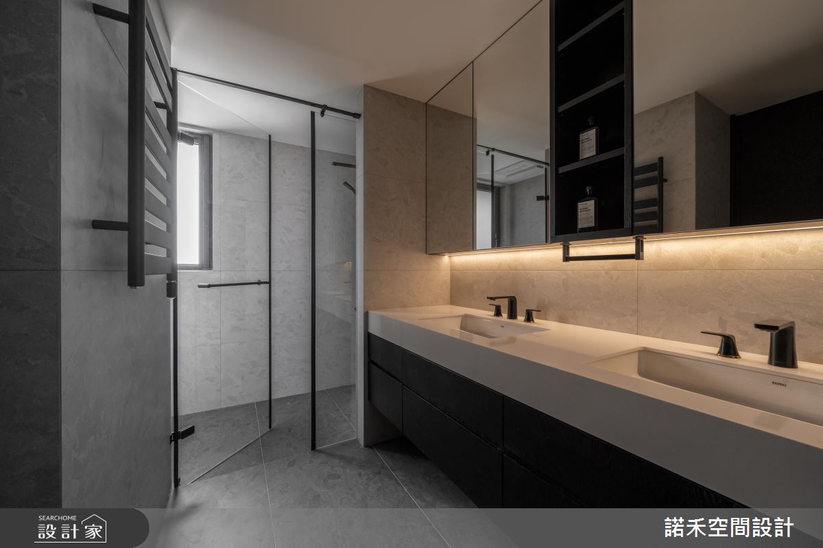 40坪毛胚屋＿現代風浴室案例圖片＿諾禾空間設計 上碩室內裝修＿諾禾_57.粹石之25