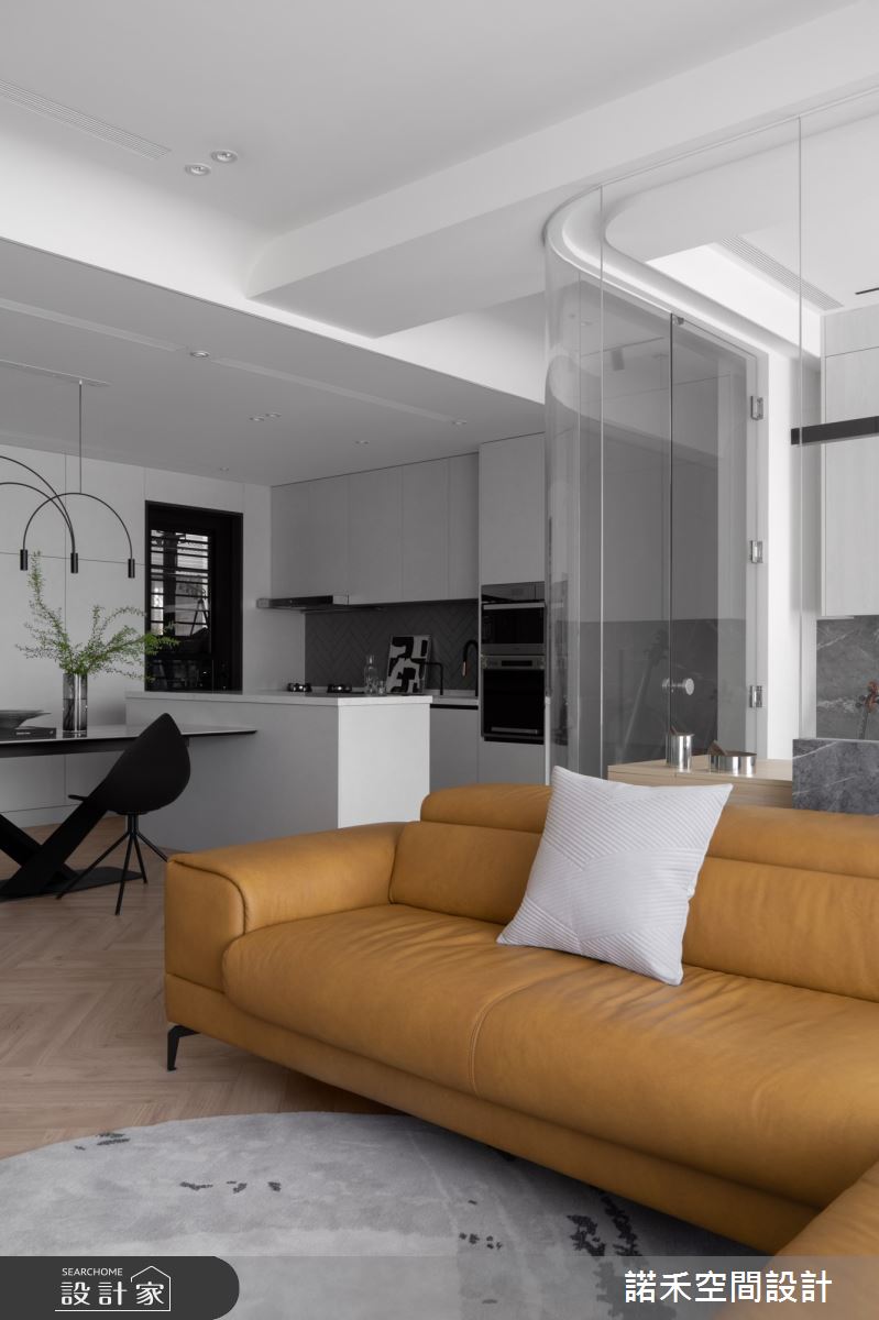 35坪新成屋(5年以下)＿現代風客廳餐廳廚房中島案例圖片＿諾禾空間設計 上碩室內裝修＿諾禾_60.渡曦之12