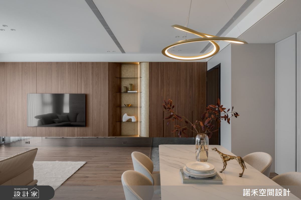 35坪新成屋(5年以下)＿現代風客廳餐廳案例圖片＿諾禾空間設計 上碩室內裝修＿諾禾_61.薄暮之5