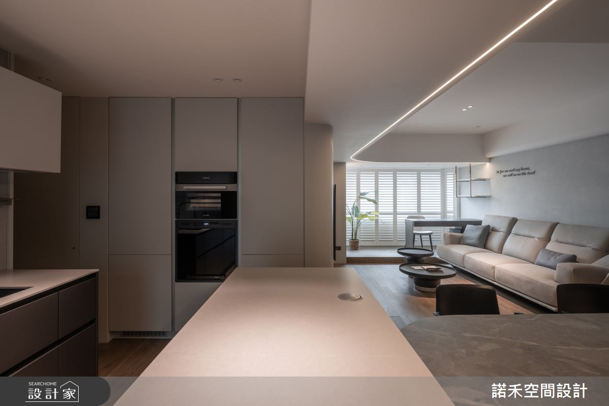 28坪老屋(16~30年)＿現代風客廳餐廳中島案例圖片＿諾禾空間設計 上碩室內裝修＿諾禾_65.信仰之3121