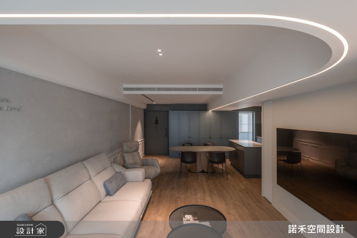 28坪老屋(16~30年)＿現代風客廳餐廳中島案例圖片＿諾禾空間設計 上碩室內裝修＿諾禾_65.信仰之5