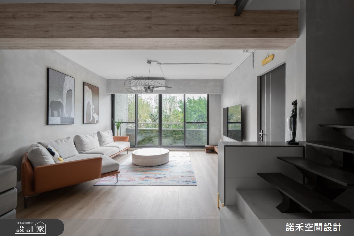 40坪老屋(16~30年)＿南法風客廳樓梯案例圖片＿諾禾空間設計 上碩室內裝修＿諾禾_67.質樸之5