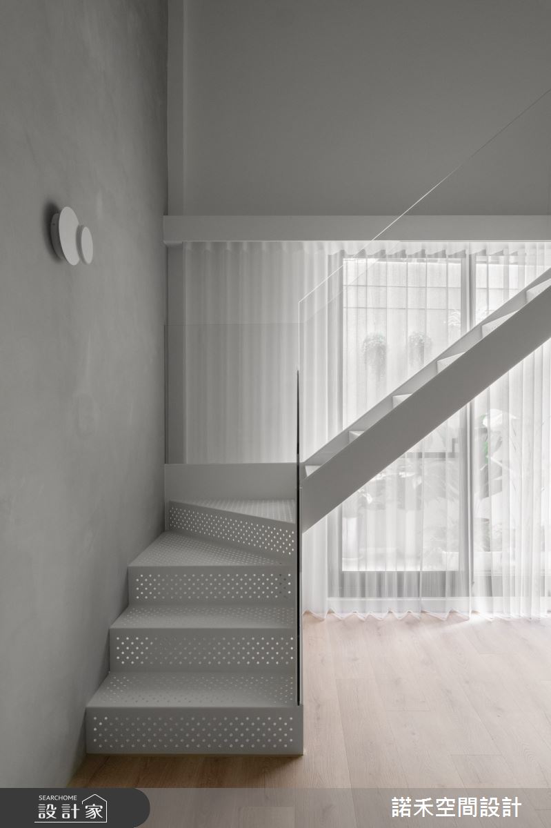 19坪新成屋(5年以下)＿簡約風樓梯案例圖片＿諾禾空間設計 上碩室內裝修＿諾禾_70.留白之地之14