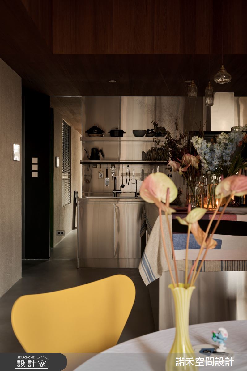 19坪新成屋(5年以下)＿混搭風餐廳廚房中島案例圖片＿諾禾空間設計 上碩室內裝修＿諾禾_77.Hygge之14
