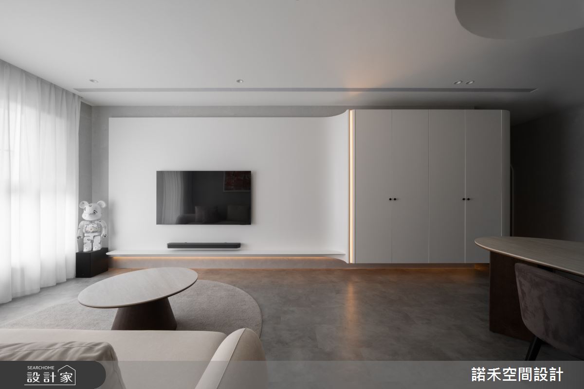 26坪新成屋(5年以下)＿侘寂風客廳餐廳案例圖片＿諾禾空間設計 上碩室內裝修＿諾禾_81.純然之11