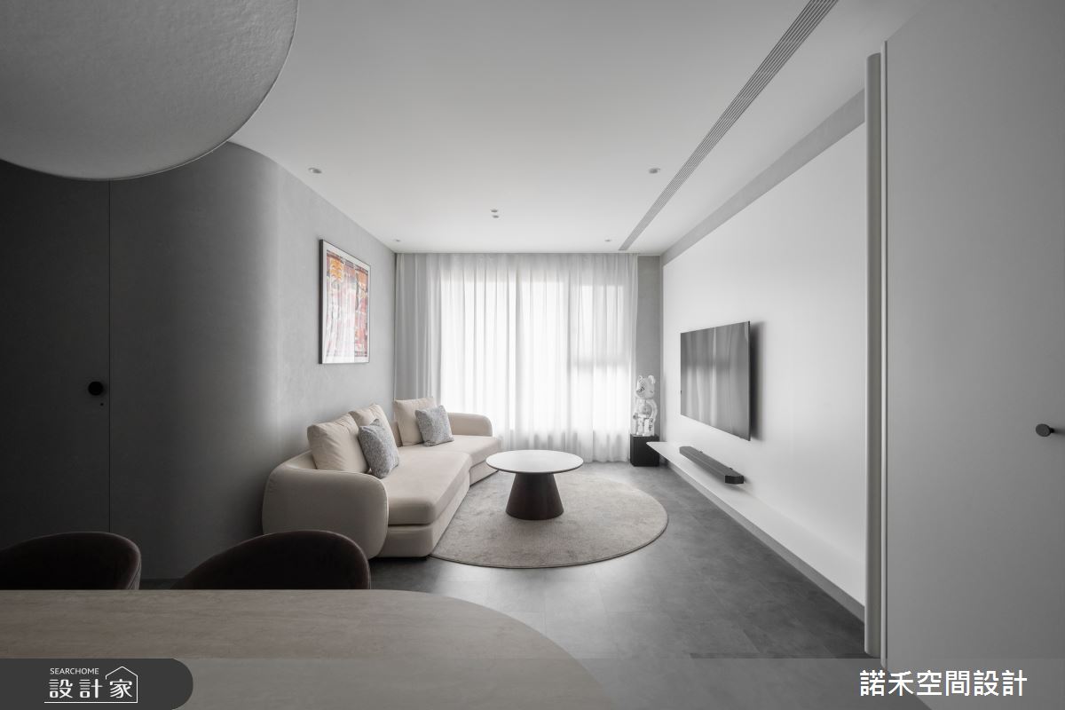 26坪新成屋(5年以下)＿侘寂風客廳餐廳案例圖片＿諾禾空間設計 上碩室內裝修＿諾禾_81.純然之13