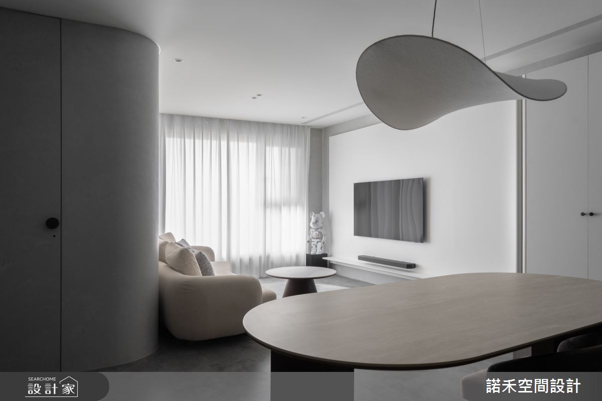 26坪新成屋(5年以下)＿侘寂風客廳餐廳案例圖片＿諾禾空間設計 上碩室內裝修＿諾禾_81.純然之18