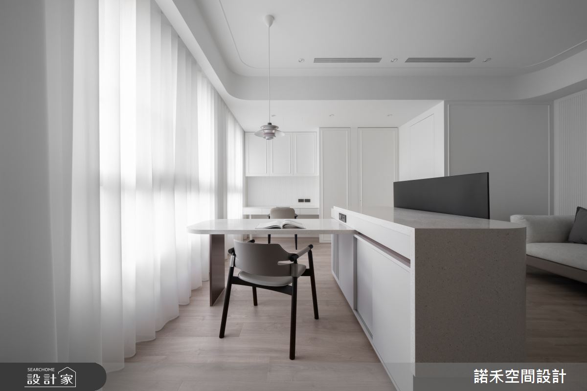12坪新成屋(5年以下)＿現代風客廳餐廳書房案例圖片＿諾禾空間設計 上碩室內裝修＿諾禾_82.隱逸之2