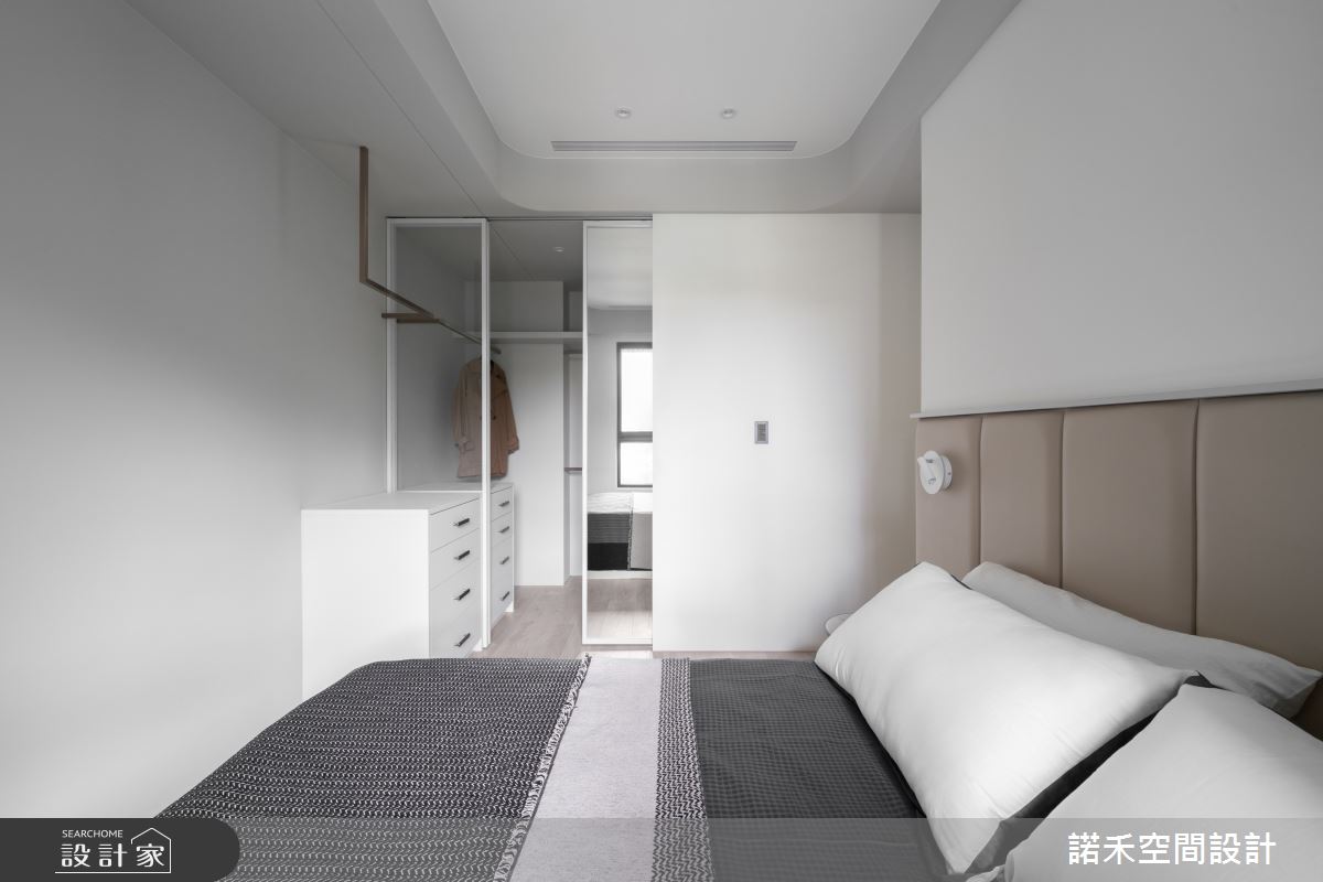 12坪新成屋(5年以下)＿現代風臥室更衣間案例圖片＿諾禾空間設計 上碩室內裝修＿諾禾_82.隱逸之20