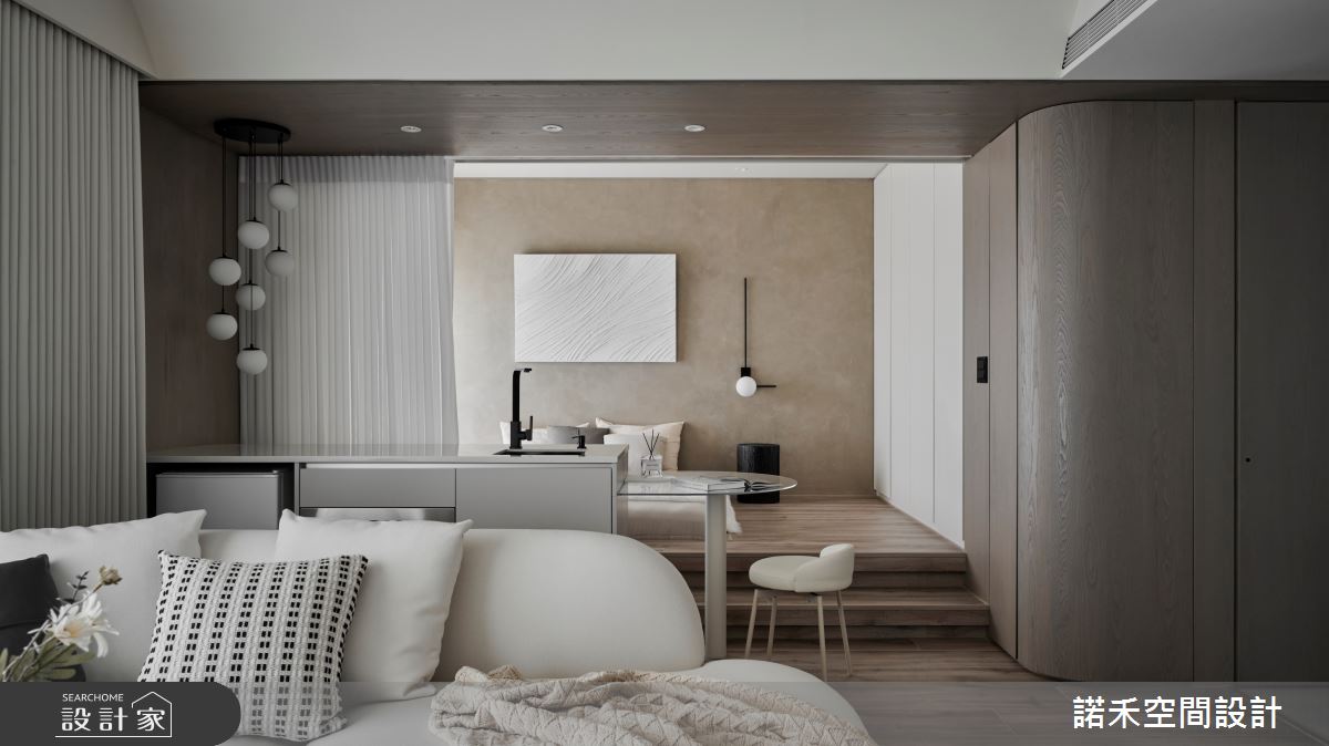 中古屋(5~15年)＿現代風客廳臥室案例圖片＿諾禾空間設計 上碩室內裝修＿諾禾_84.9點52分行星日落之14