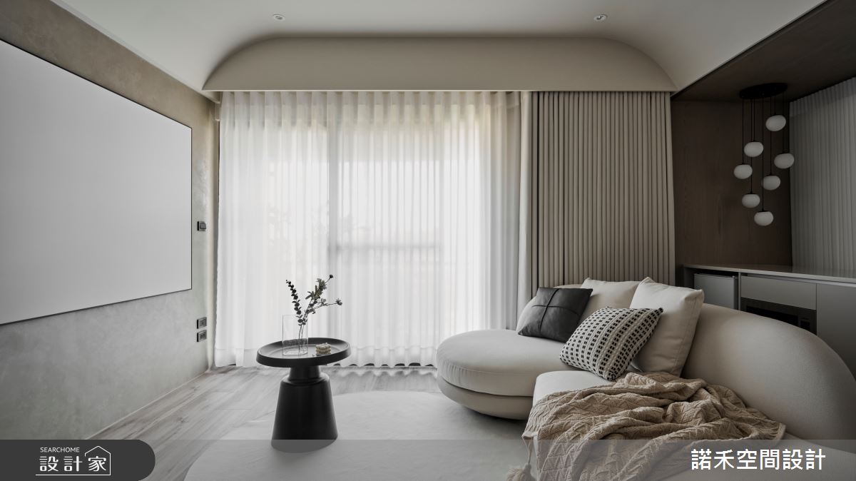 中古屋(5~15年)＿現代風客廳中島案例圖片＿諾禾空間設計 上碩室內裝修＿諾禾_84.9點52分行星日落之7