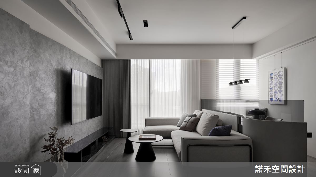 24坪預售屋＿現代風客廳書房案例圖片＿諾禾空間設計 上碩室內裝修＿諾禾_87.澗水湛如藍之1