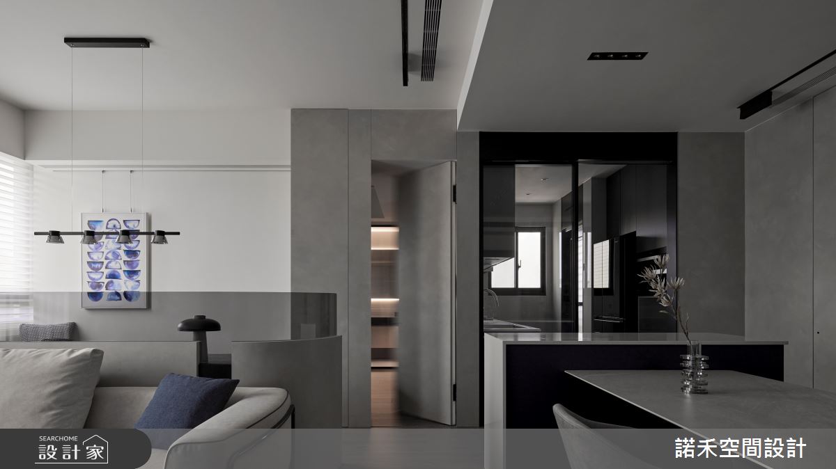 24坪預售屋＿現代風客廳餐廳書房中島案例圖片＿諾禾空間設計 上碩室內裝修＿諾禾_87.澗水湛如藍之3