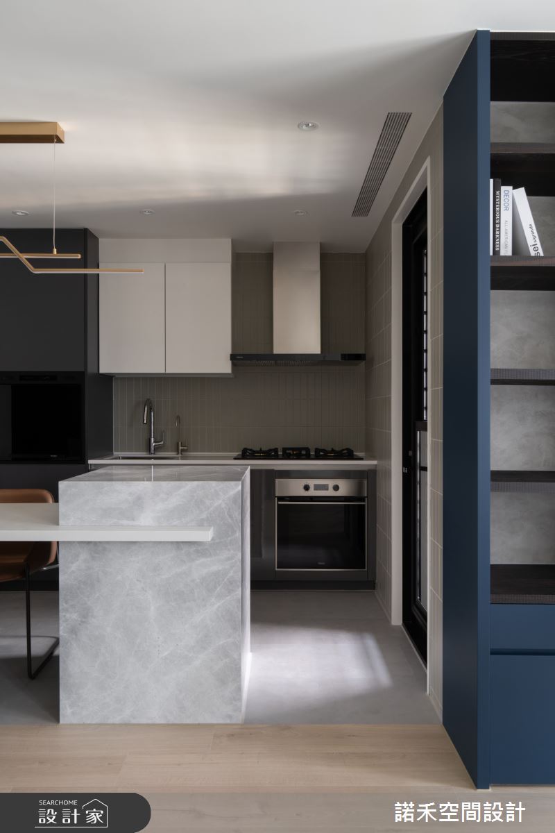 12坪新成屋(5年以下)＿混搭風廚房中島案例圖片＿諾禾空間設計 上碩室內裝修＿諾禾_92.靜謐之境之10