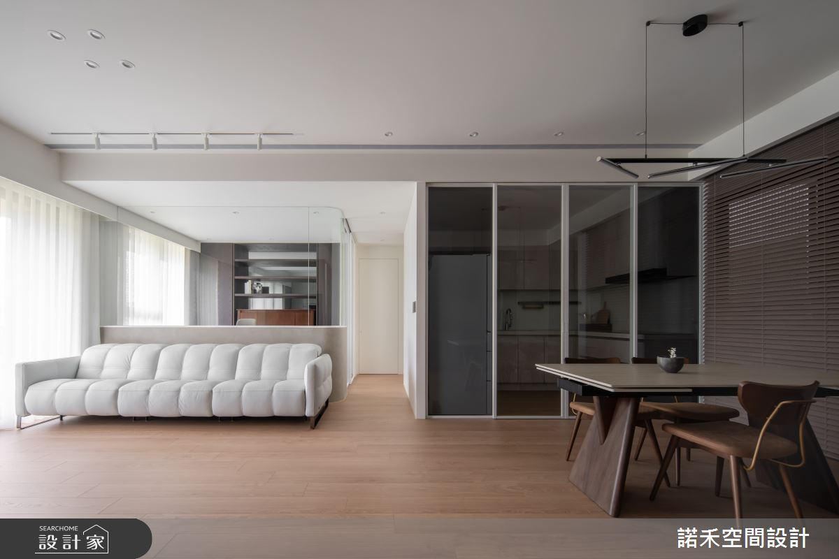 36坪新成屋(5年以下)＿現代風客廳餐廳廚房書房案例圖片＿諾禾空間設計 上碩室內裝修＿諾禾_94.靜山映序之6