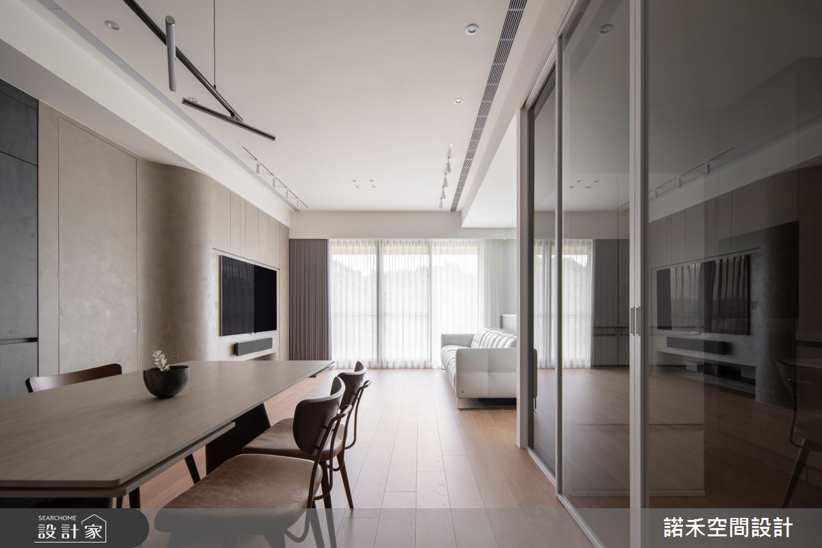 36坪新成屋(5年以下)＿現代風客廳餐廳案例圖片＿諾禾空間設計 上碩室內裝修＿諾禾_94.靜山映序之10
