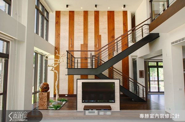 130坪新成屋(5年以下)＿普普風客廳樓梯案例圖片＿專勝室內設計 JS Design＿專勝_01之12