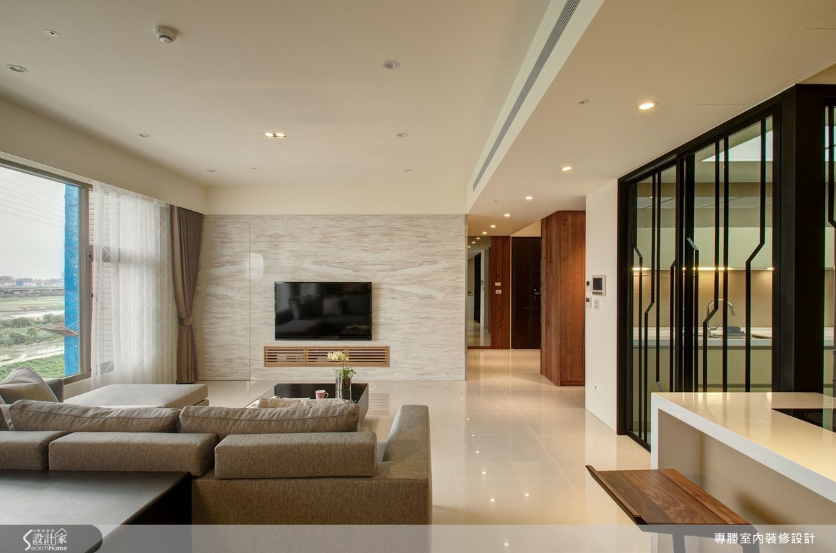 60坪新成屋(5年以下)＿現代風玄關客廳餐廳廚房案例圖片＿專勝室內設計 JS Design＿專勝_02之14