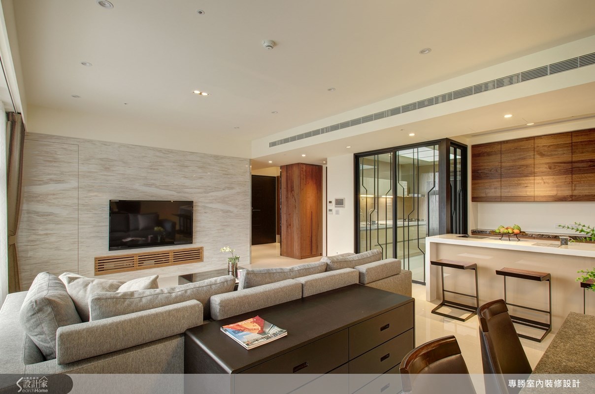 60坪新成屋(5年以下)＿現代風玄關客廳餐廳廚房案例圖片＿專勝室內設計 JS Design＿專勝_02之17