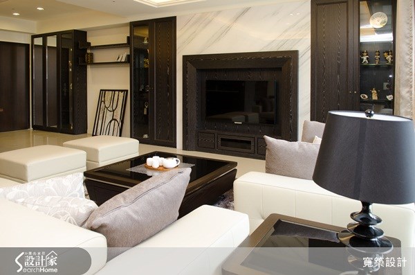 85坪新成屋(5年以下)＿美式風客廳案例圖片＿寬築設計有限公司＿寬築_09之4