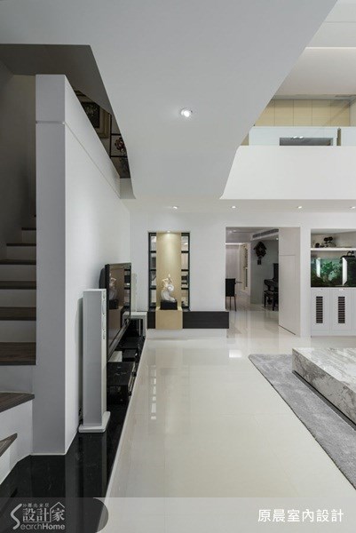 45坪老屋(16~30年)＿現代風客廳樓梯案例圖片＿原晨室內設計＿原晨_09之3