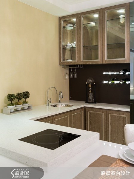 80坪新成屋(5年以下)＿新古典廚房吧檯案例圖片＿原晨室內設計＿原晨_10之10
