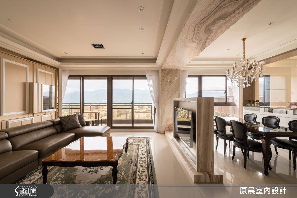 45坪新成屋(5年以下)＿新古典客廳餐廳案例圖片＿原晨室內設計＿原晨_11之7