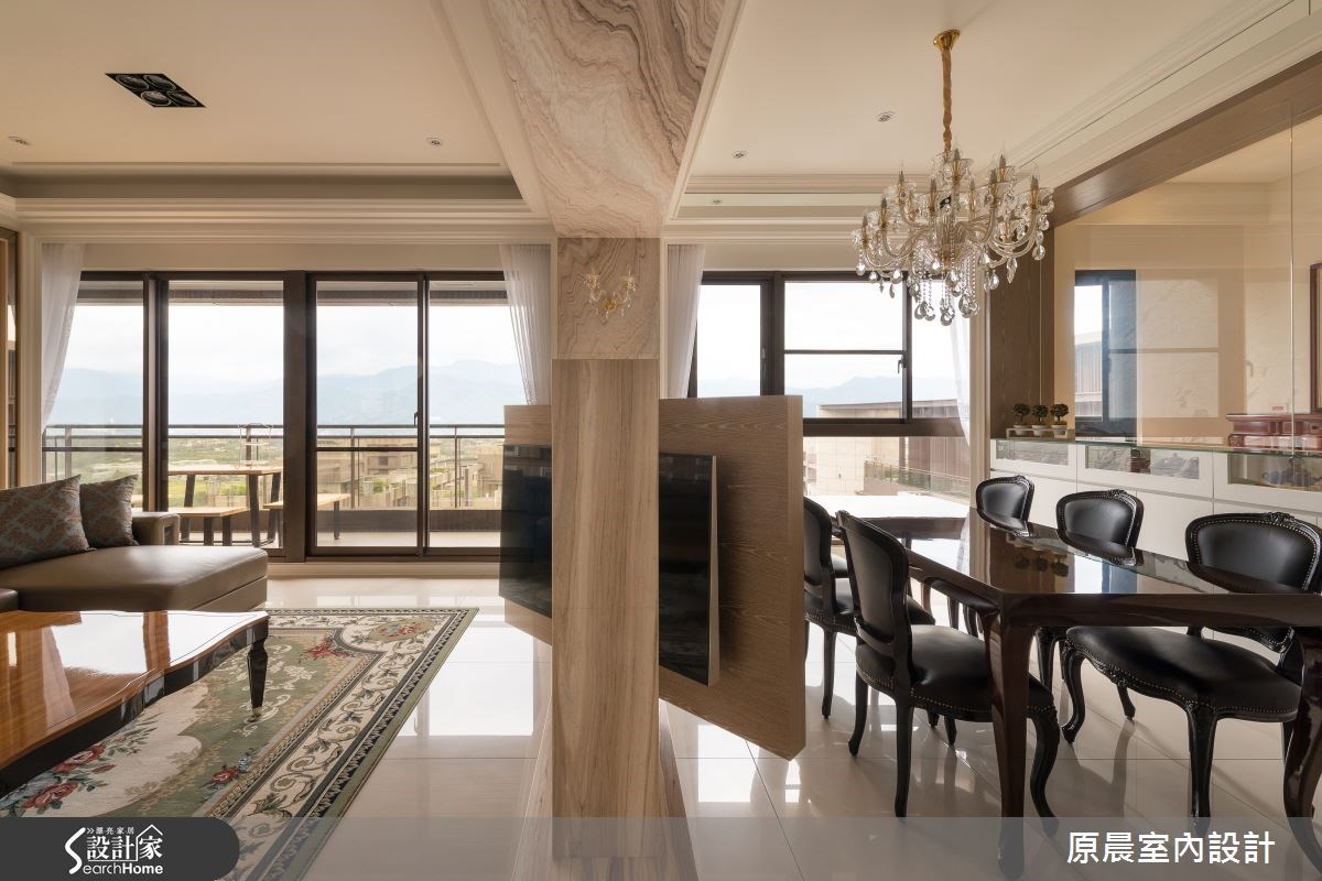 45坪新成屋(5年以下)＿新古典客廳餐廳案例圖片＿原晨室內設計＿原晨_11之8