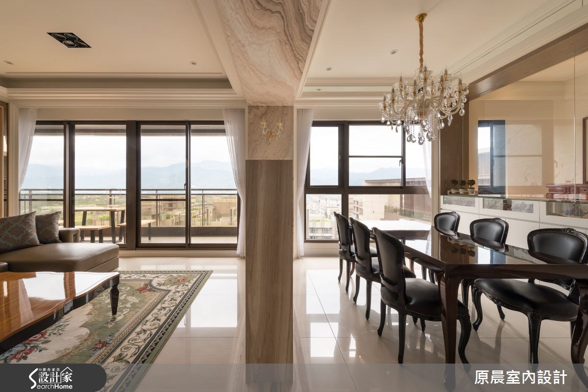 45坪新成屋(5年以下)＿新古典客廳餐廳案例圖片＿原晨室內設計＿原晨_11之9