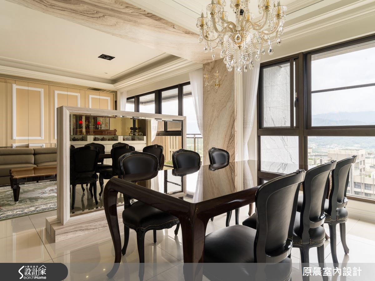 45坪新成屋(5年以下)＿新古典客廳餐廳案例圖片＿原晨室內設計＿原晨_11之11