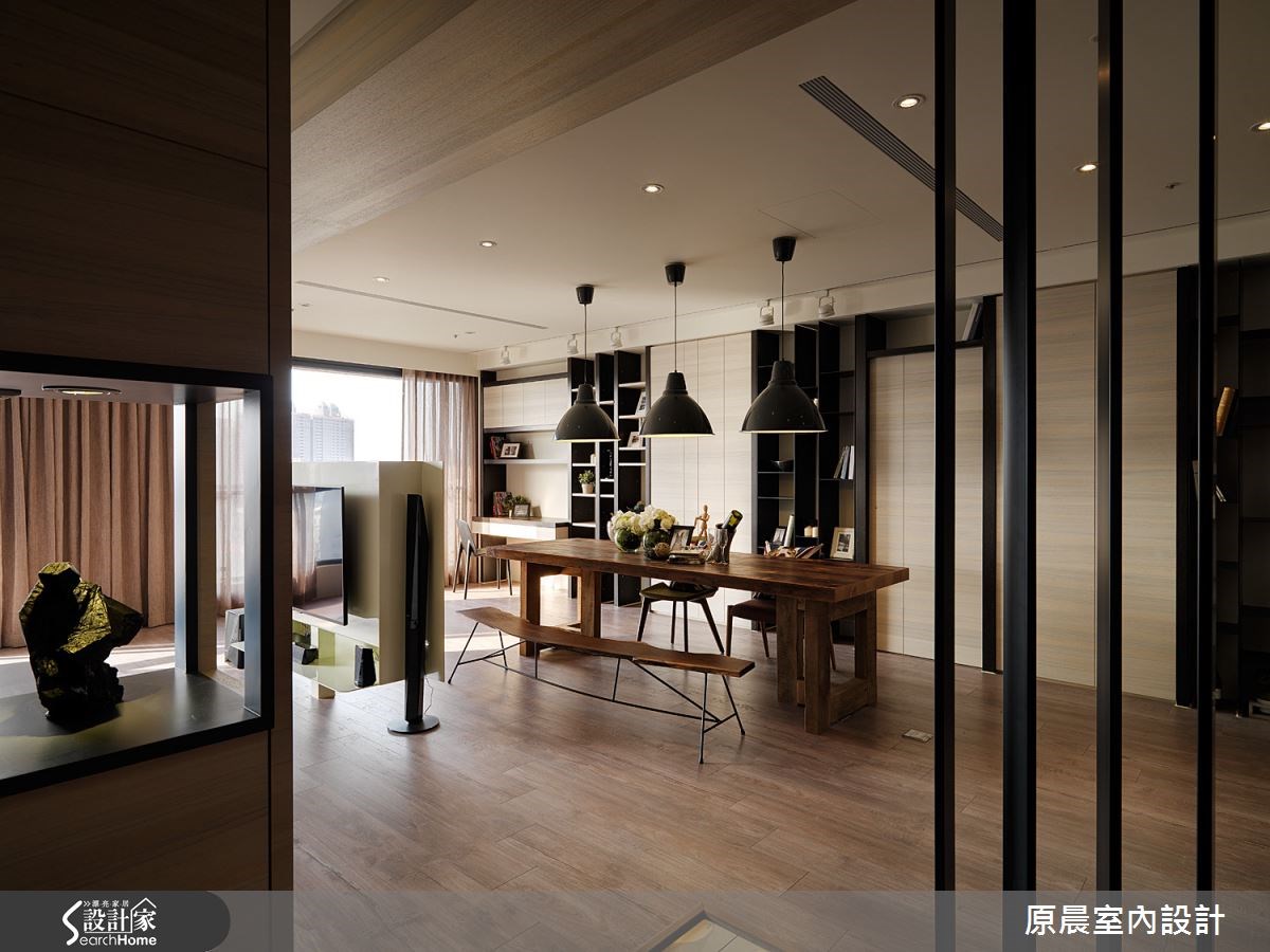 60坪新成屋(5年以下)＿混搭風客廳餐廳案例圖片＿原晨室內設計＿原晨_12之5
