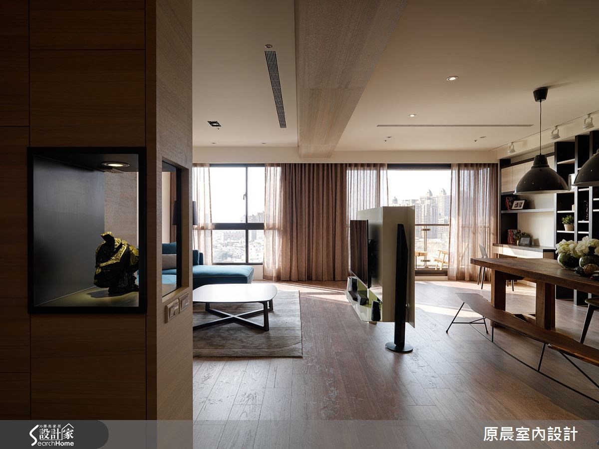 60坪新成屋(5年以下)＿混搭風客廳餐廳案例圖片＿原晨室內設計＿原晨_12之10