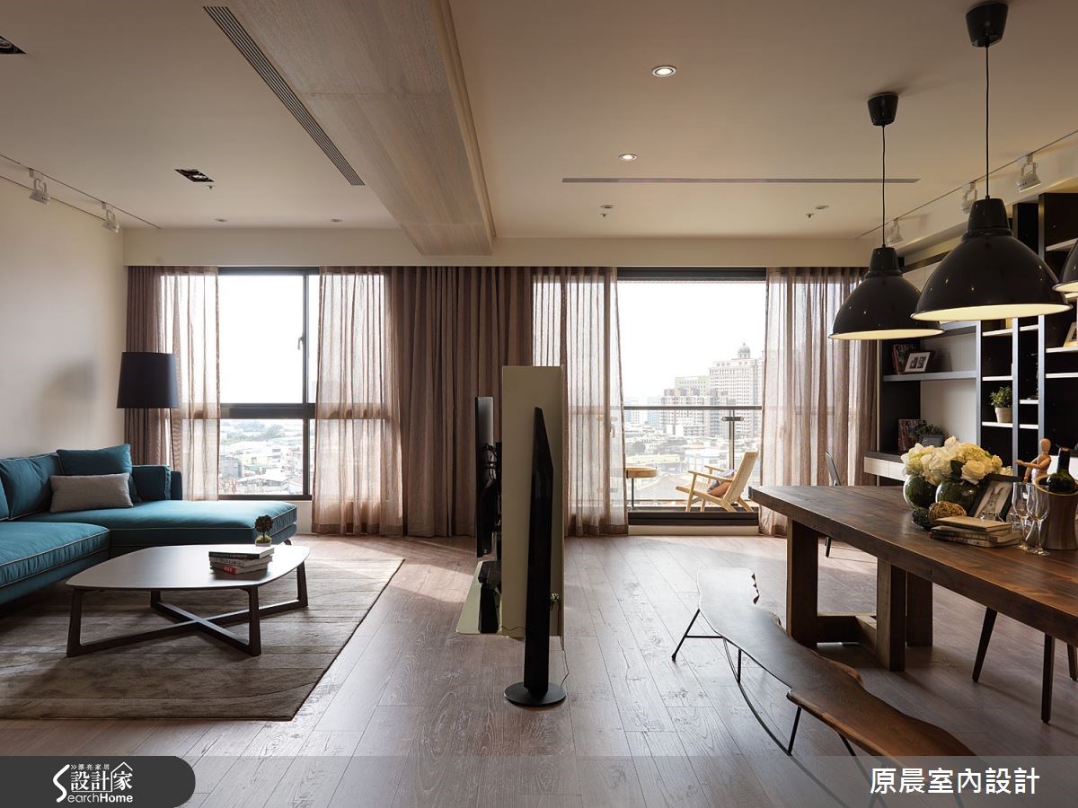 60坪新成屋(5年以下)＿混搭風客廳餐廳案例圖片＿原晨室內設計＿原晨_12之15