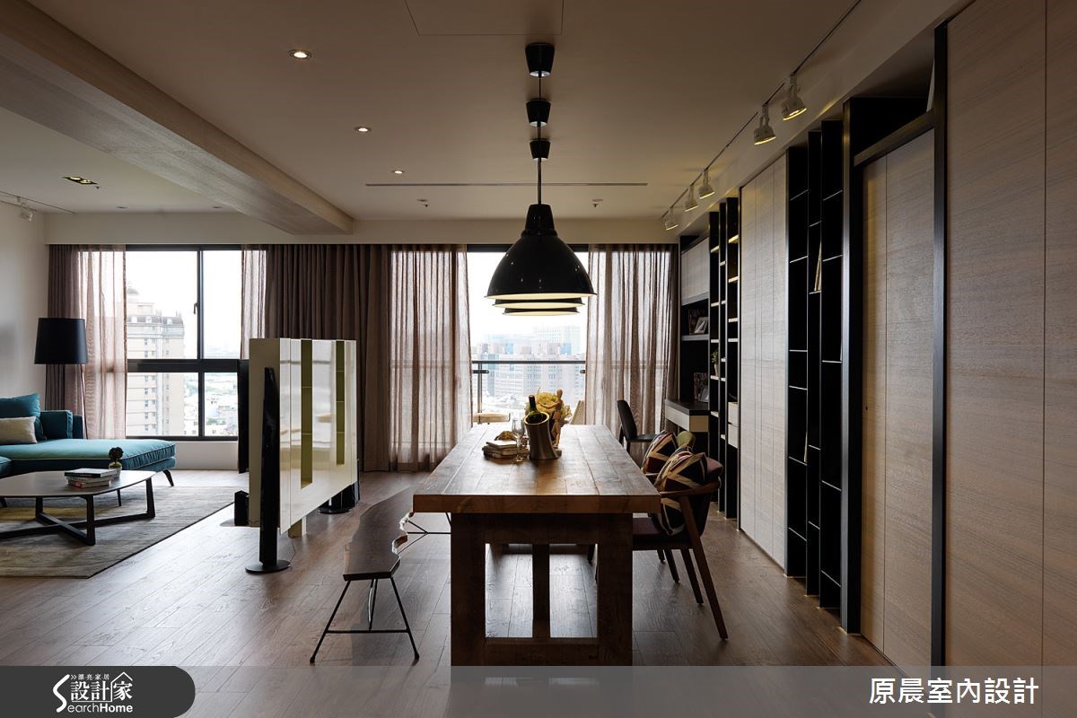 60坪新成屋(5年以下)＿混搭風客廳餐廳案例圖片＿原晨室內設計＿原晨_12之17