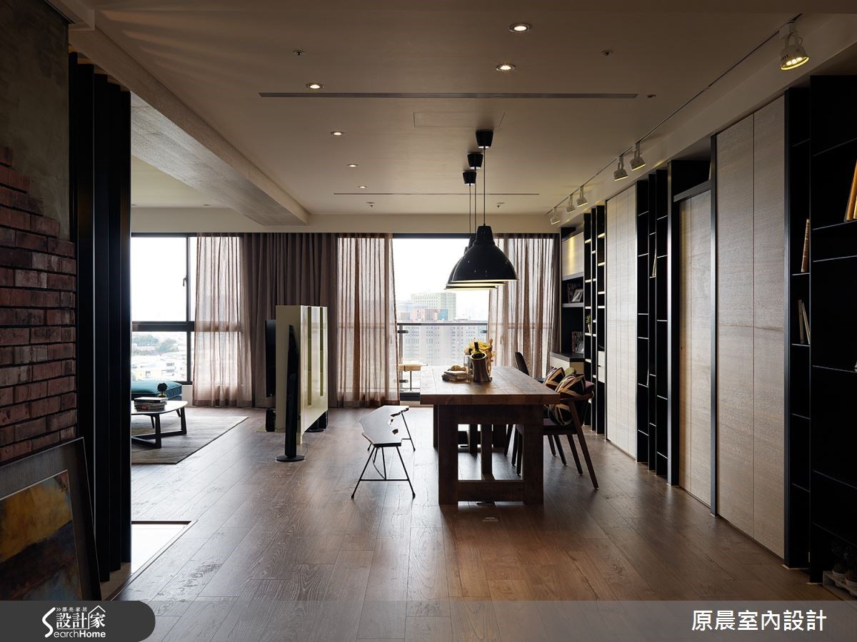 60坪新成屋(5年以下)＿混搭風客廳餐廳案例圖片＿原晨室內設計＿原晨_12之18